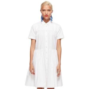 Kate Spade Broome Street White Tunic Dress Oversized Small Medium Pockets